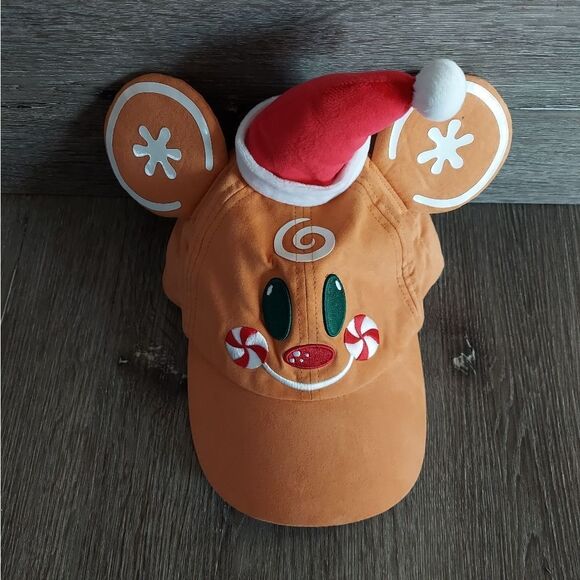 Disney Parks Gingerbread Mickey Mouse Baseball Cap - Picture 2 of 4